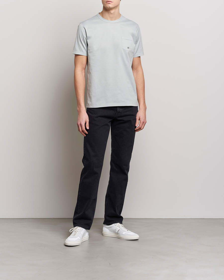 Mies | T-paidat | C.P. Company | Mercerized Cotton Pocket T-Shirt Ocean