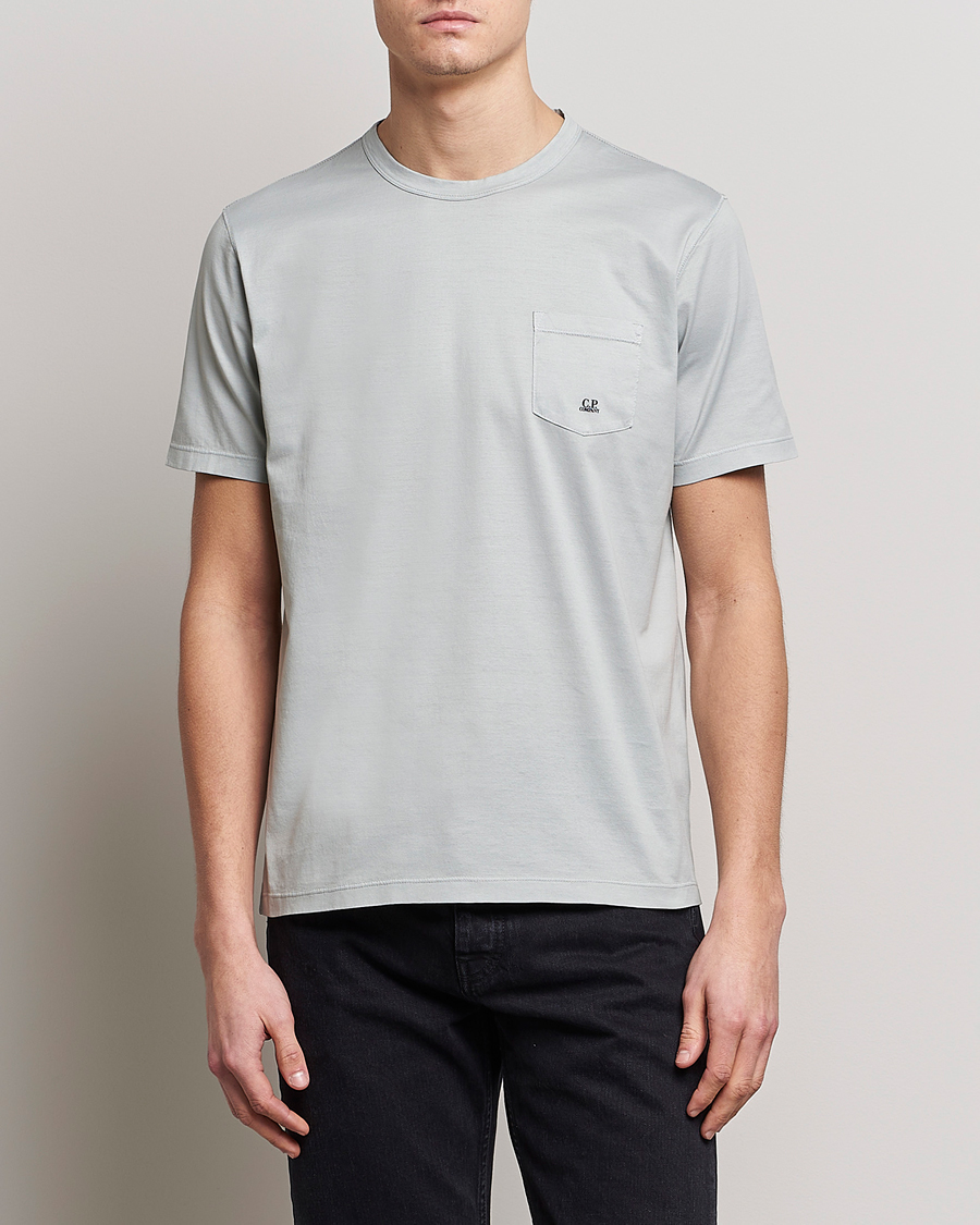 Mies | C.P. Company | C.P. Company | Mercerized Cotton Pocket T-Shirt Ocean