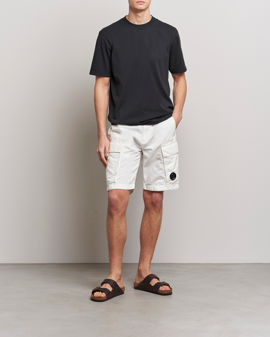 Mies | Shortsit | C.P. Company | Cotton/Linen Cargo Shorts White