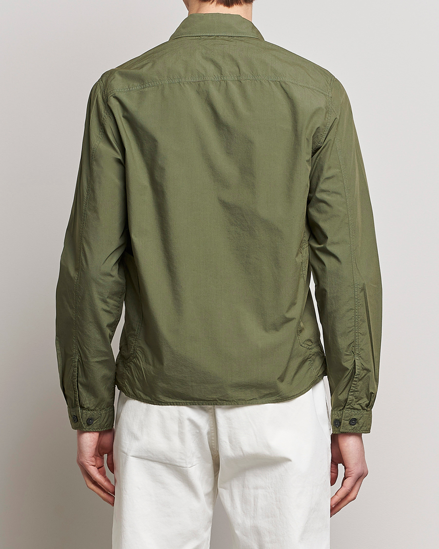 Mies | Kauluspaidat | C.P. Company | Popline Garment Dyed Overshirt Green