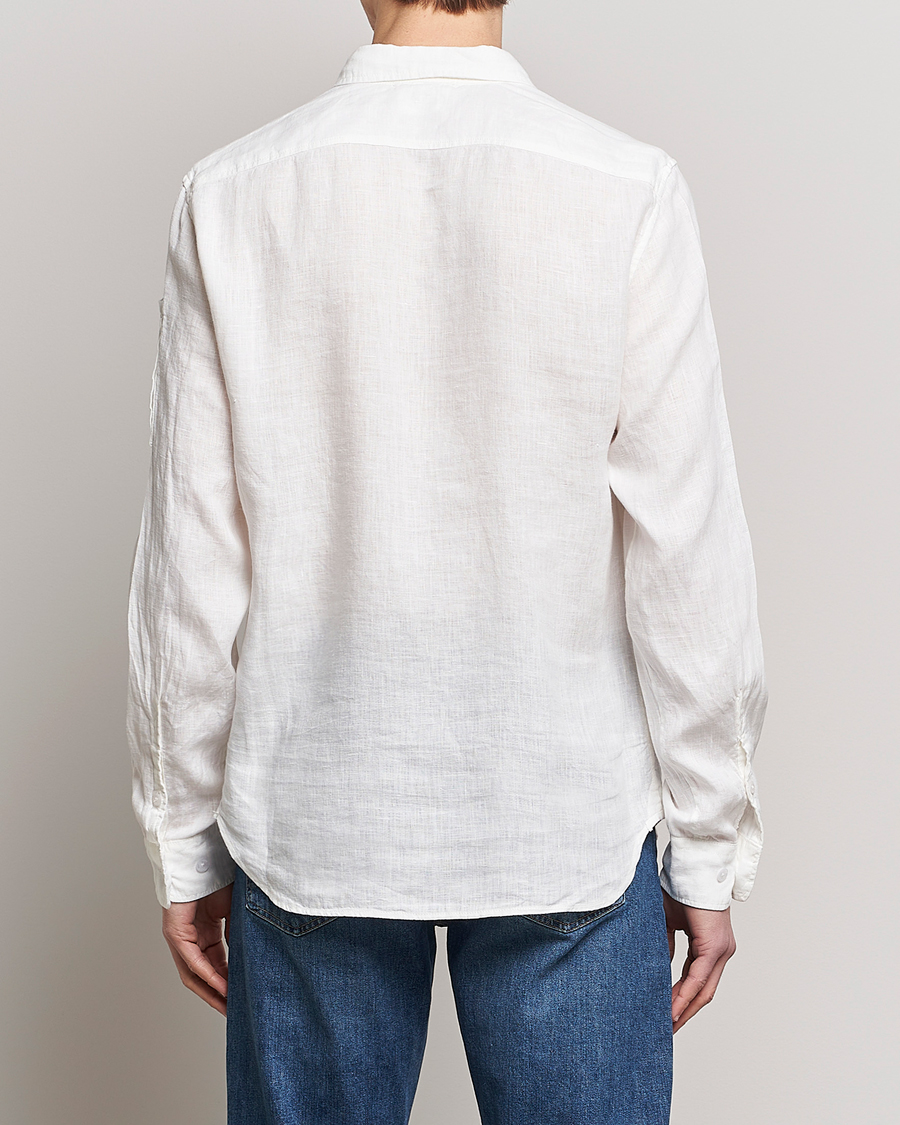 Mies | Kauluspaidat | C.P. Company | Long Sleeve Linen Shirt White