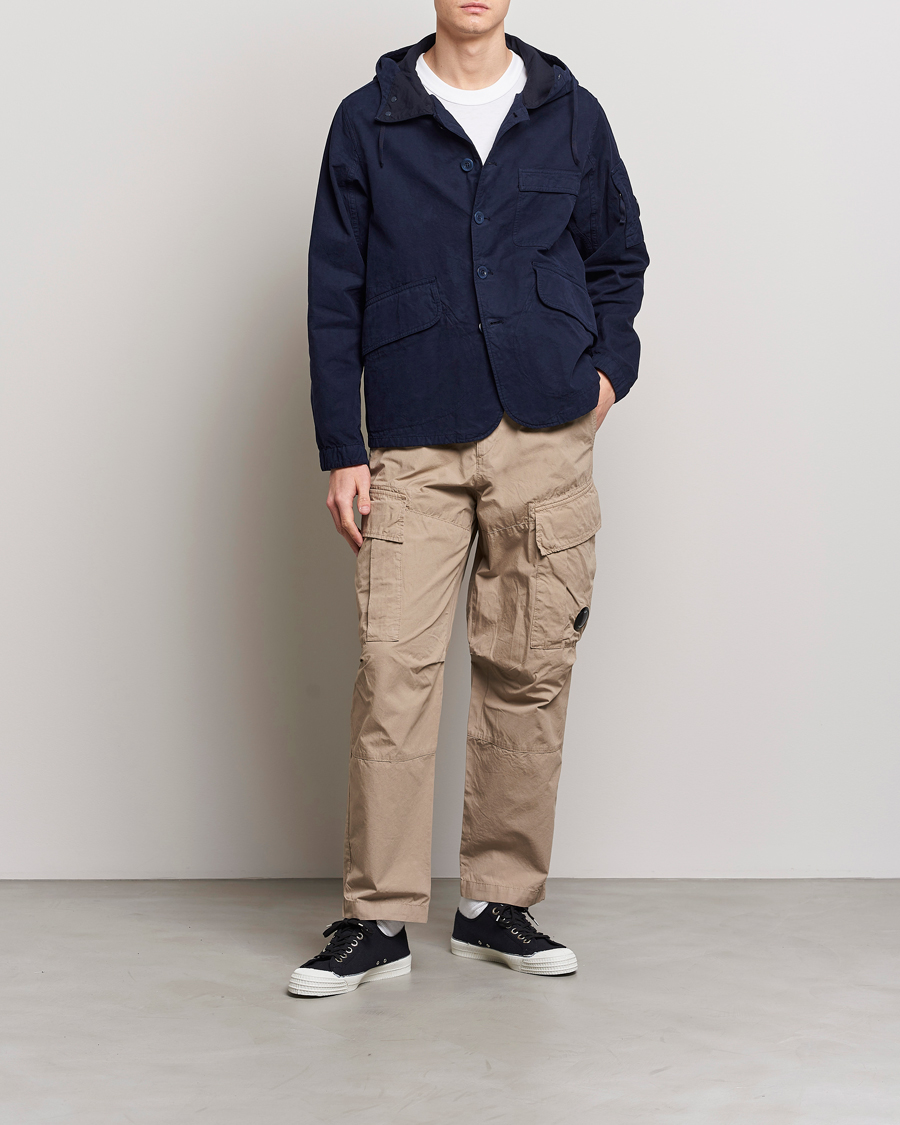 Mies | Takit | C.P. Company | MAIS-B Canvas Weave Garment Dyed Jacket Navy