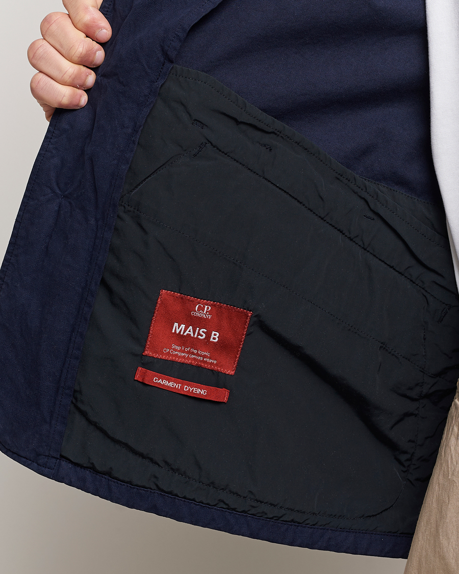 Mies | Takit | C.P. Company | MAIS-B Canvas Weave Garment Dyed Jacket Navy