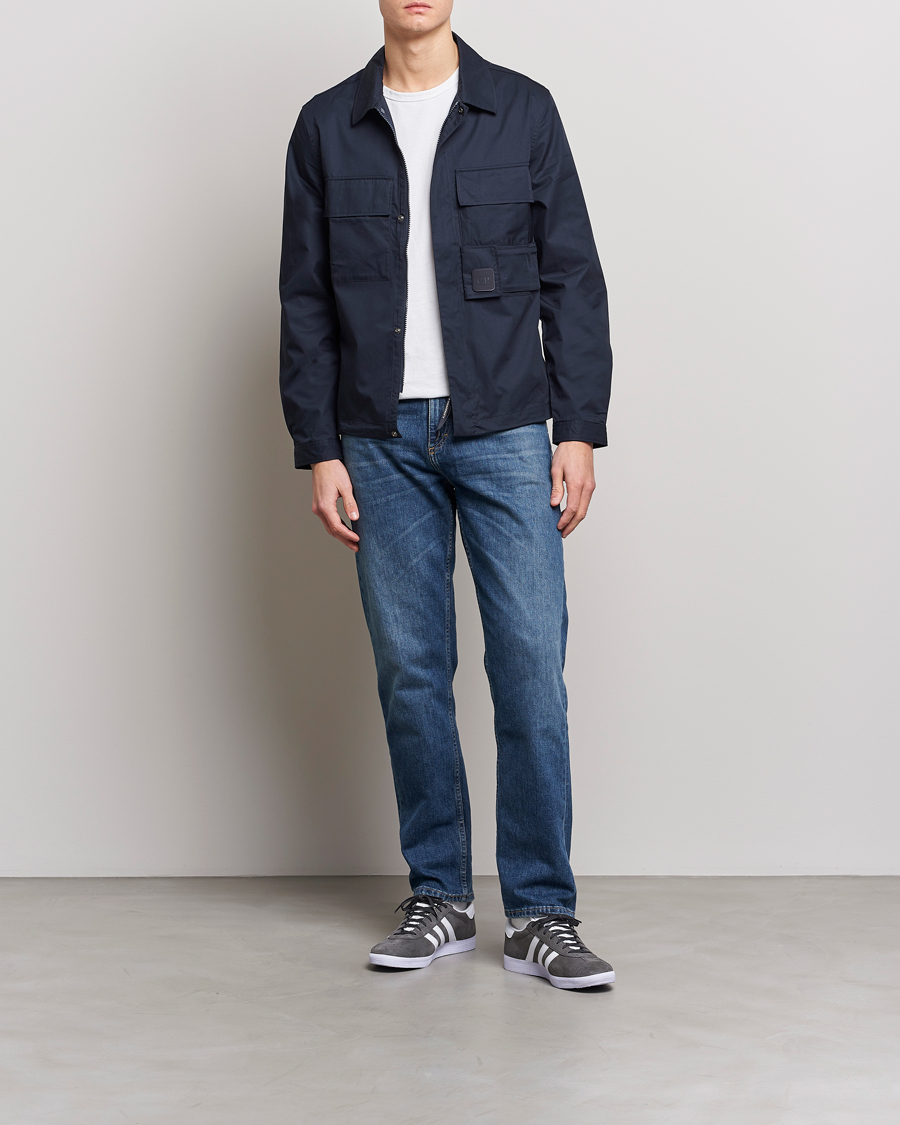 Mies | Kauluspaidat | C.P. Company | Metropolis Cotton Gabardine Overshirt Navy