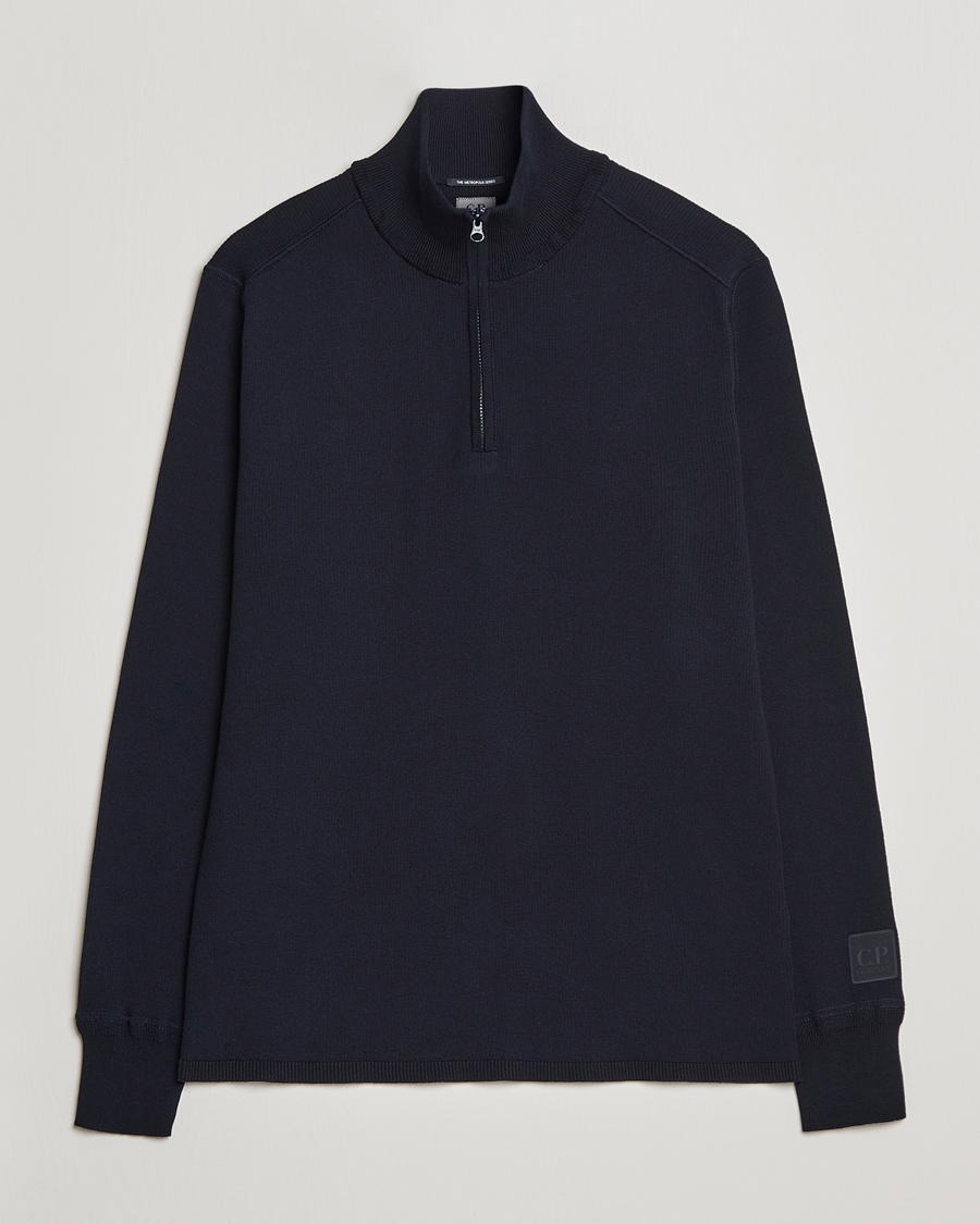 Mies | Puserot | C.P. Company | Metropolis Cotton Crepe Half Zip Navy