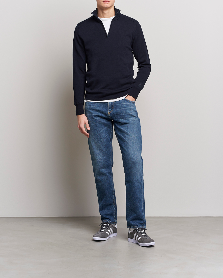 Mies | Puserot | C.P. Company | Metropolis Cotton Crepe Half Zip Navy