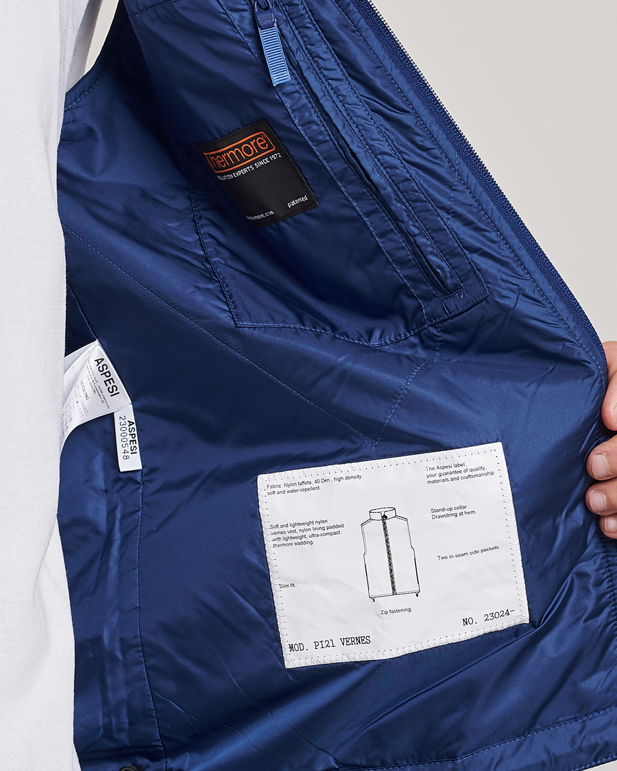 Mies | Ulkoliivit | Aspesi | Vernes Nylon Gilet Bluette