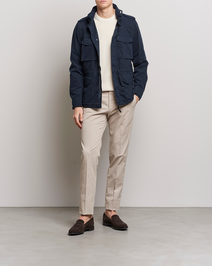 Mies | Takit | Aspesi | Cotton Field Jacket Navy