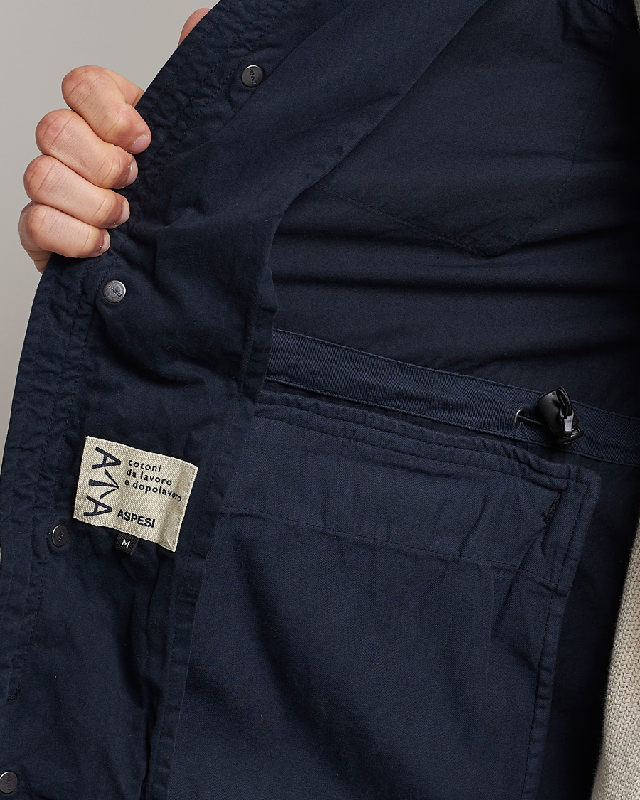 Mies | Takit | Aspesi | Cotton Field Jacket Navy