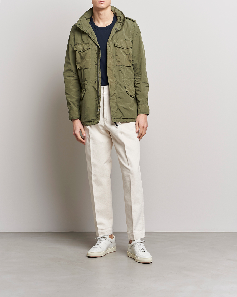 Mies | Takit | Aspesi | Giubotto Garment Dyed Field Jacket Army Green