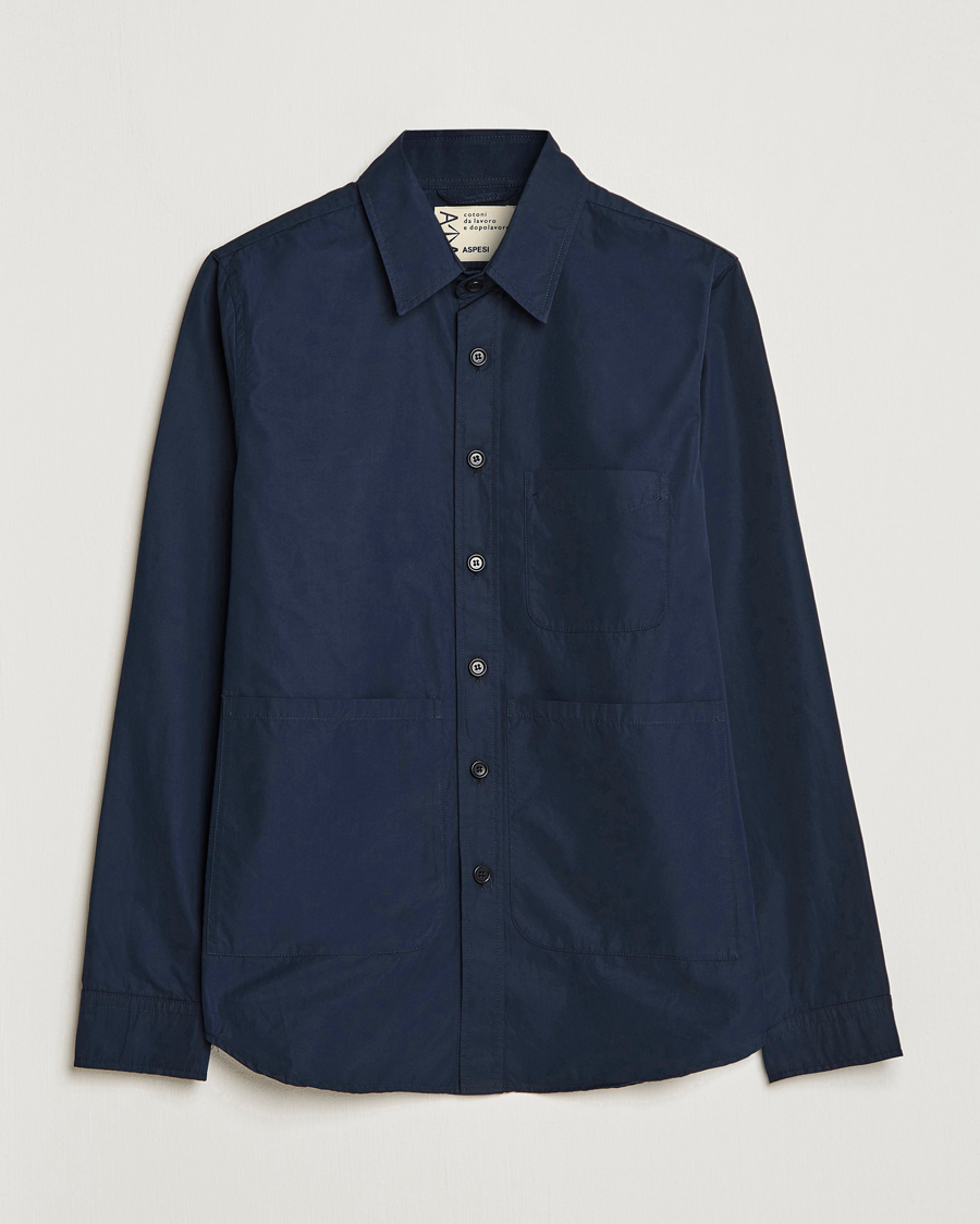 Mies | Takit | Aspesi | Utility Shirt Jacket Navy