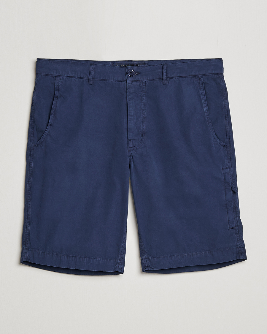 Mies | Shortsit | Aspesi | Washed Cotton Cargo Shorts Dark Blue