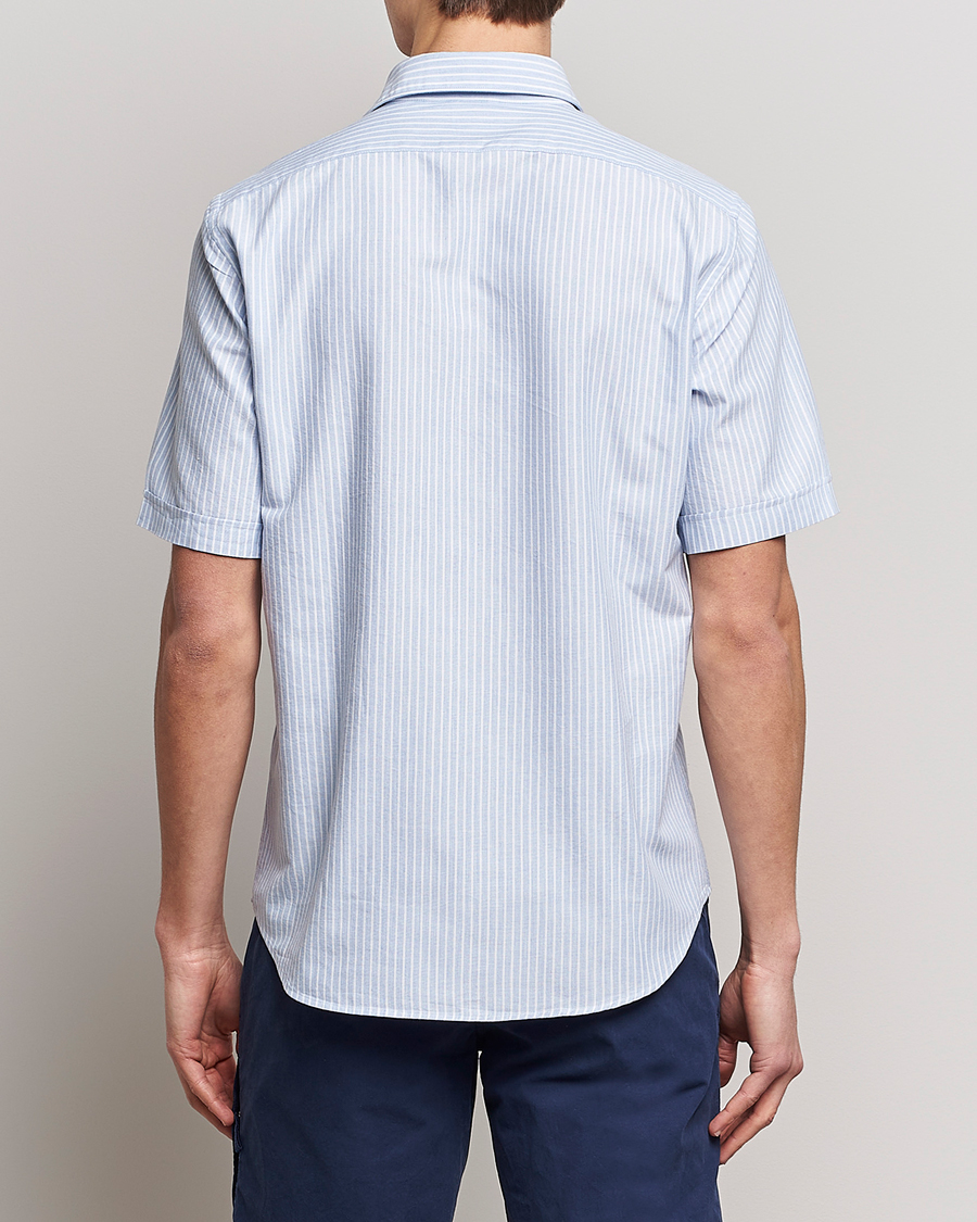 Mies | Kauluspaidat | Aspesi | Striped Oxford Camp Shirt Light Blue