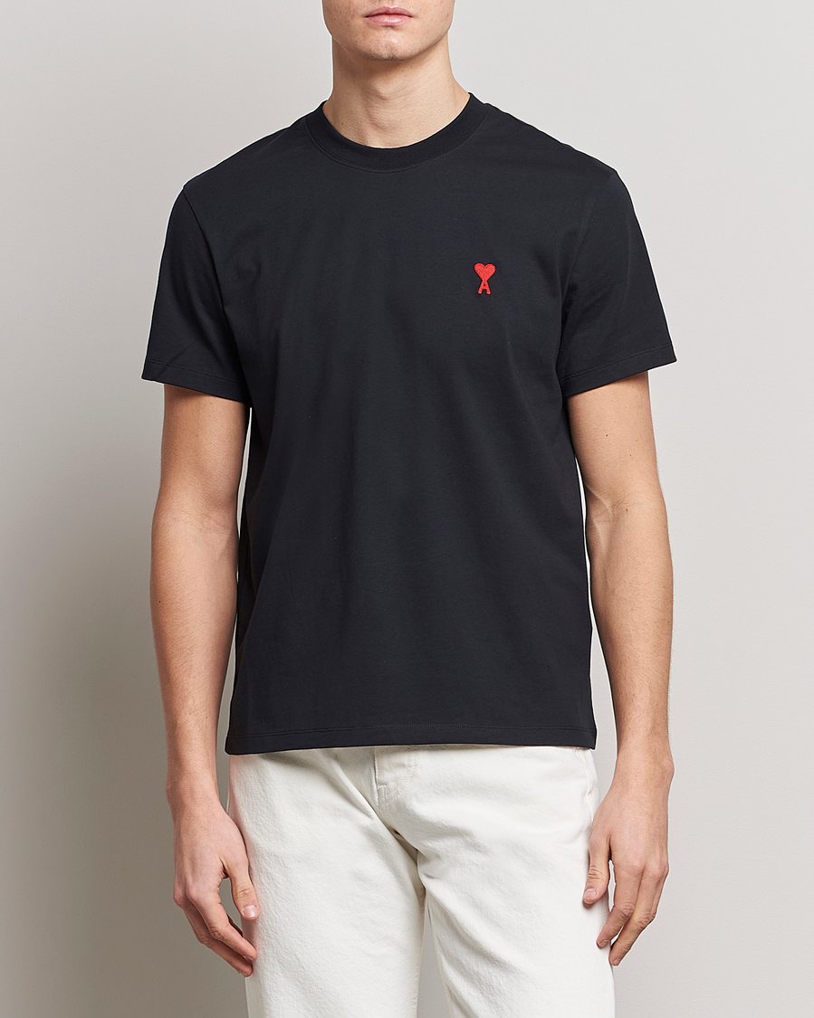 Mies | Mustat t-paidat | AMI | Heart Logo T-Shirt Black