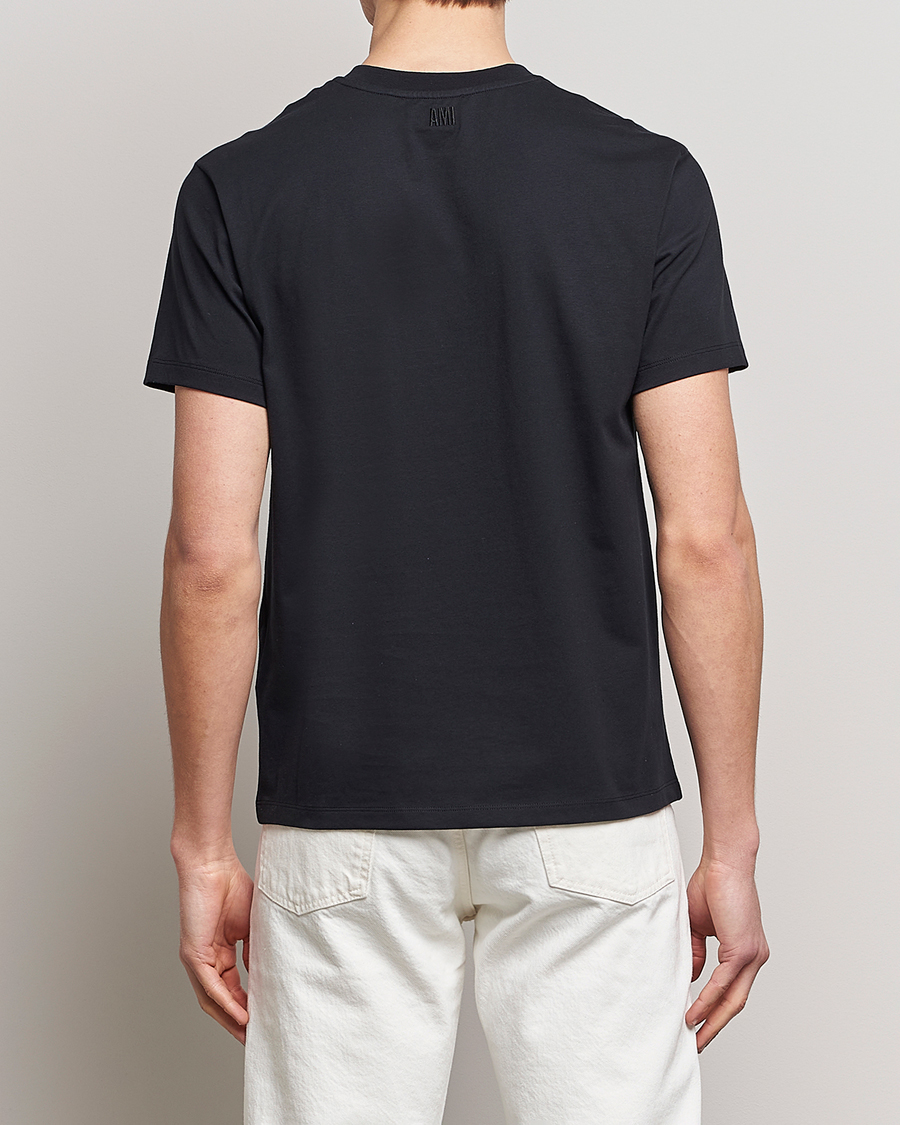 Mies | T-paidat | AMI | Heart Logo T-Shirt Black