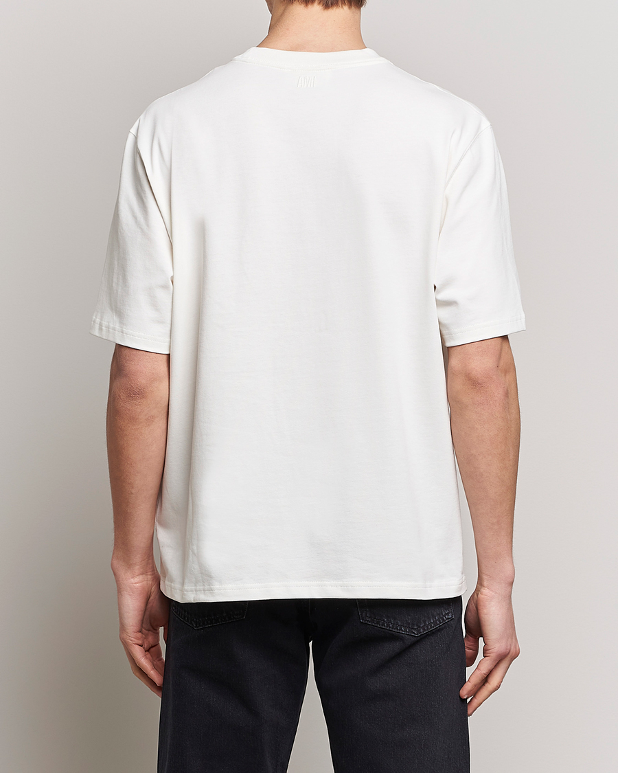 Mies | T-paidat | AMI | Big Heart Short Sleeve T-Shirt Natural White