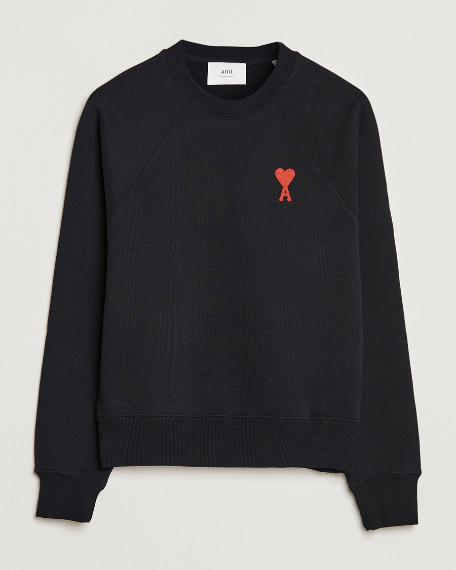 Mies | Puserot | AMI | Big Heart Sweatshirt Black