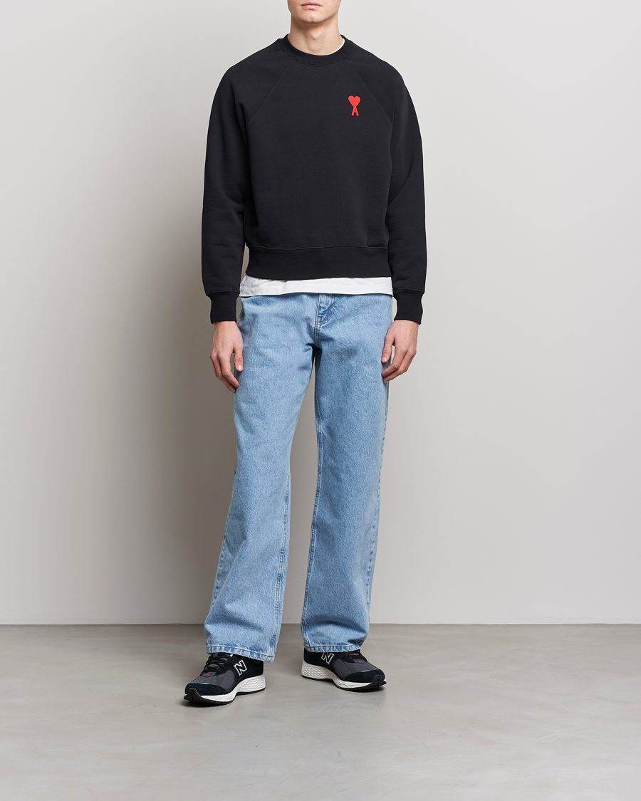 Mies | Puserot | AMI | Big Heart Sweatshirt Black