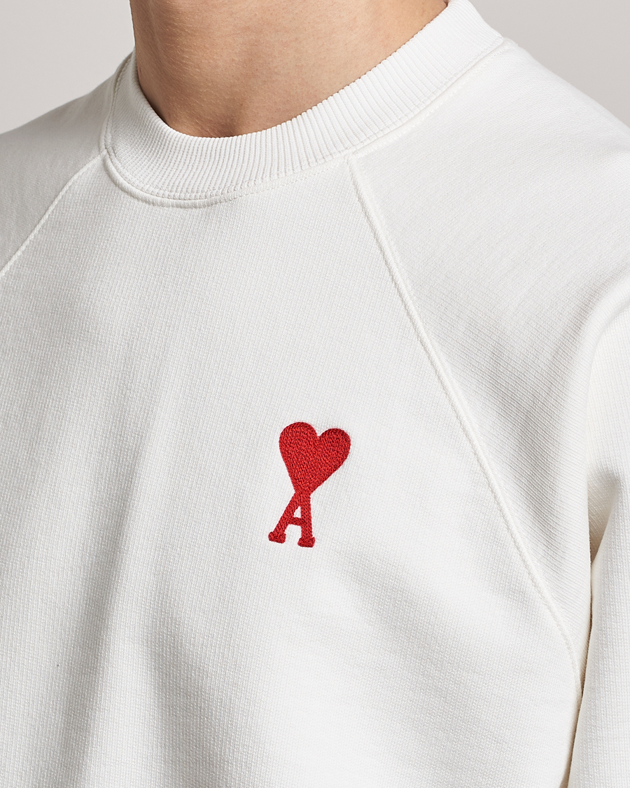 Mies | Puserot | AMI | Big Heart Sweatshirt Natural White