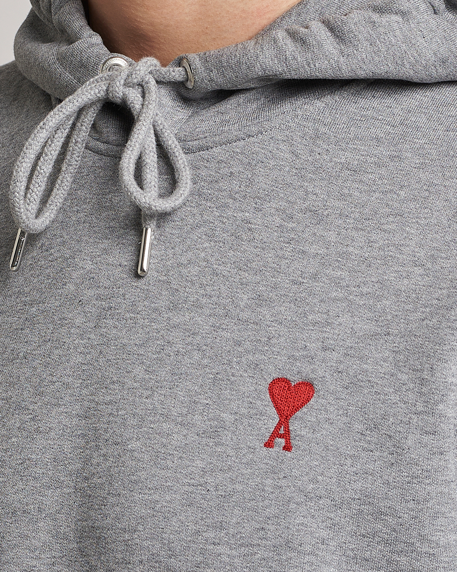 Mies | Puserot | AMI | Heart Logo Hoodie Heather Grey