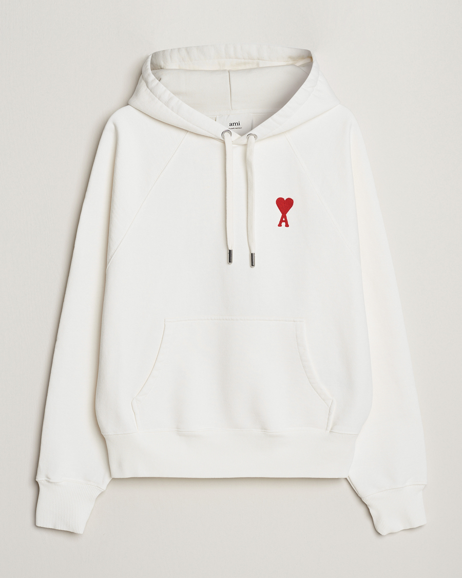 Mies | Puserot | AMI | Big Heart Logo Hoodie Natural White