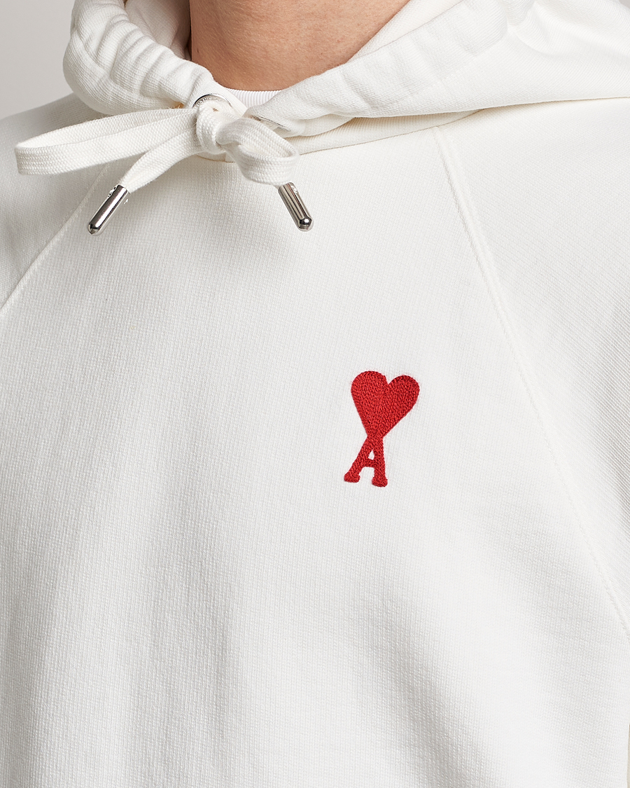 Mies | Puserot | AMI | Big Heart Logo Hoodie Natural White