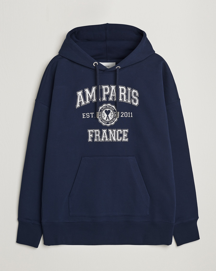 Mies | Puserot | AMI | Paris College Hoodie Navy