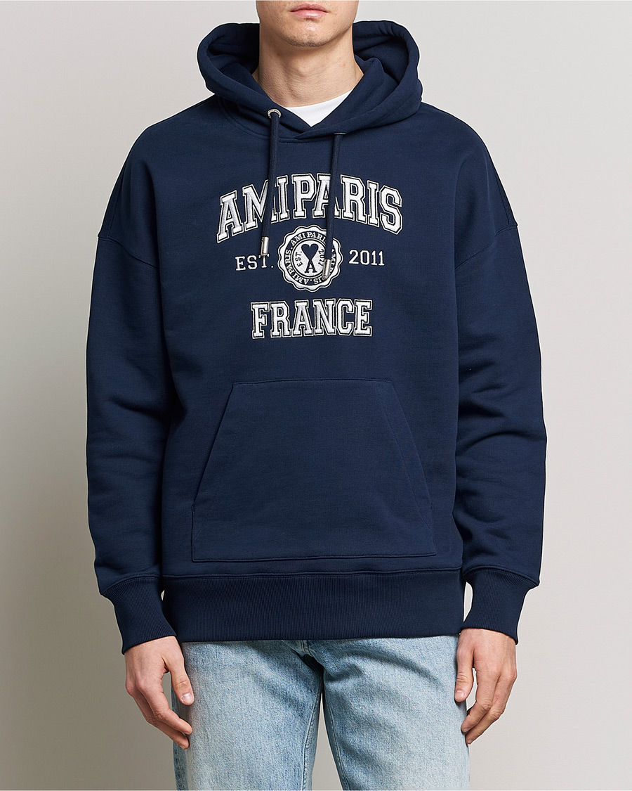 Mies |  | AMI | Paris College Hoodie Navy