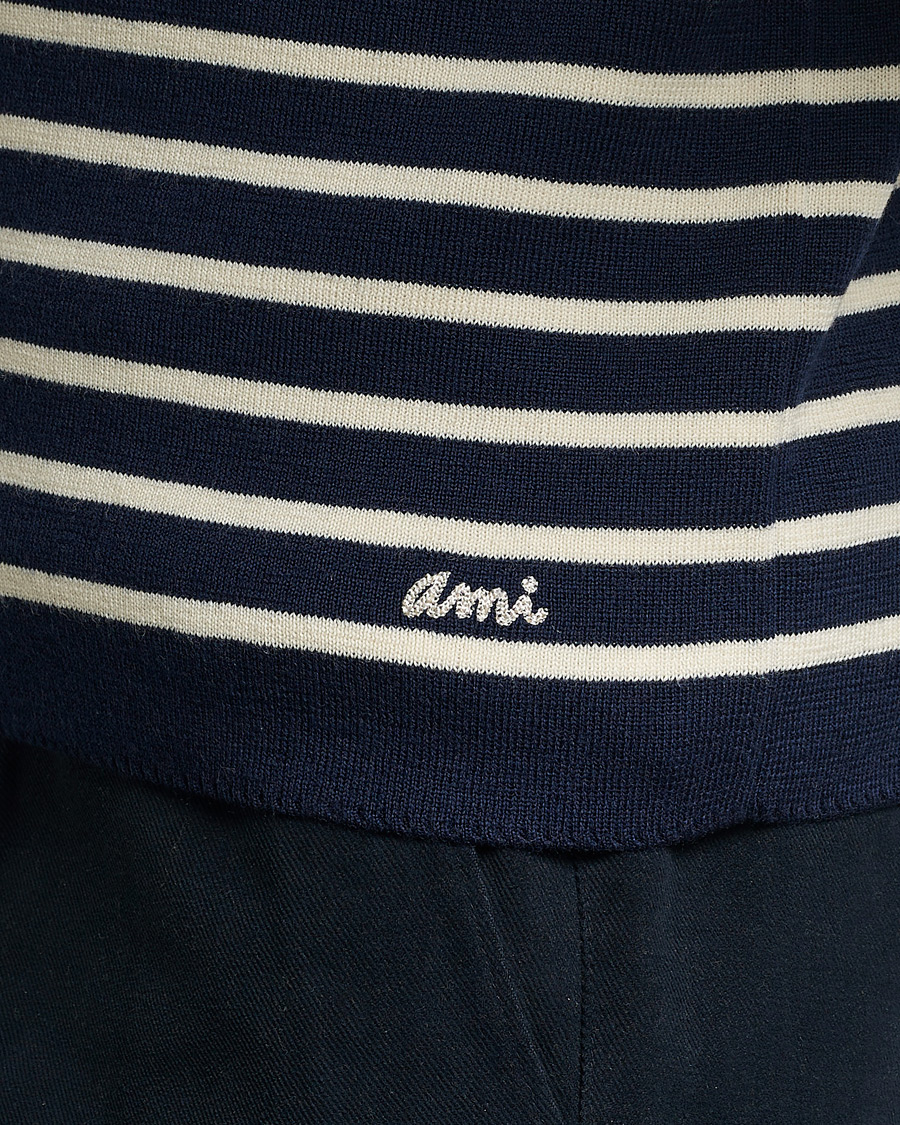 Mies | Puserot | AMI | Sailor Sweater Navy/White