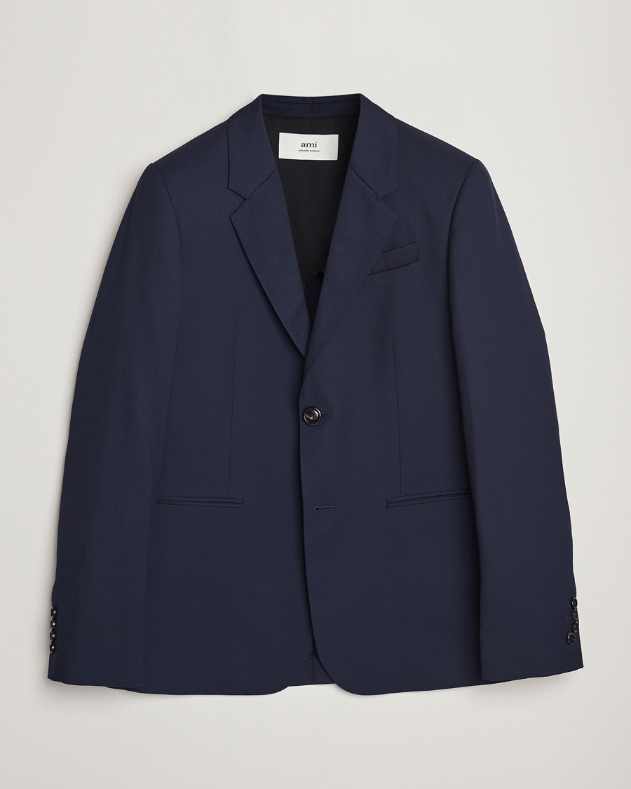 Mies | Pikkutakit | AMI | Wool Blazer Navy