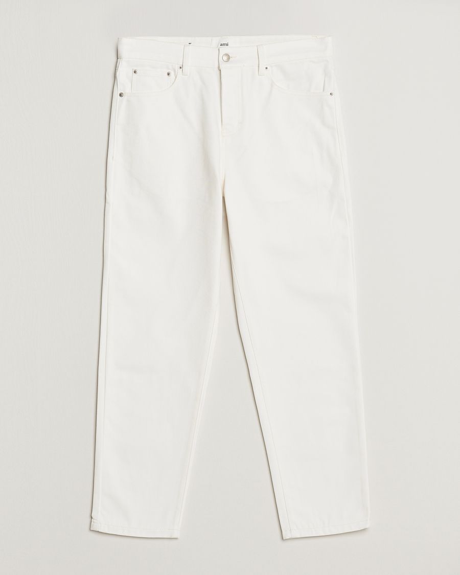 Mies | Farkut | AMI | Tapered Jeans Natural White