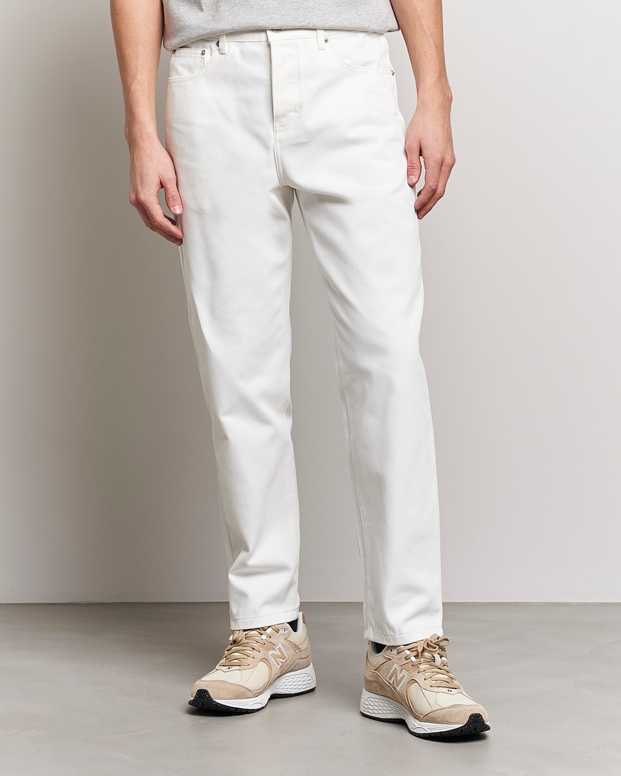 Mies | Valkoiset farkut | AMI | Tapered Jeans Natural White