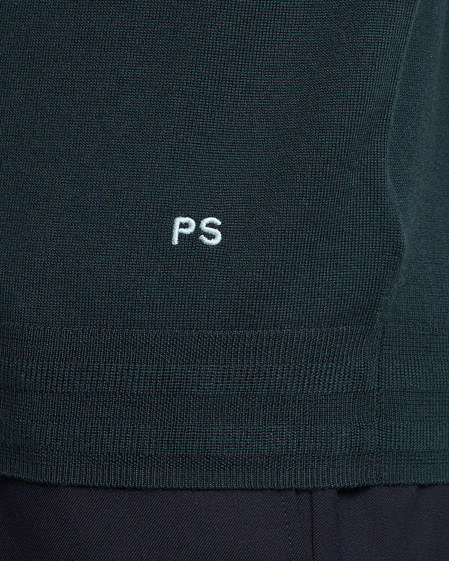 Mies | Puserot | PS Paul Smith | Merino Wool Polo  Green