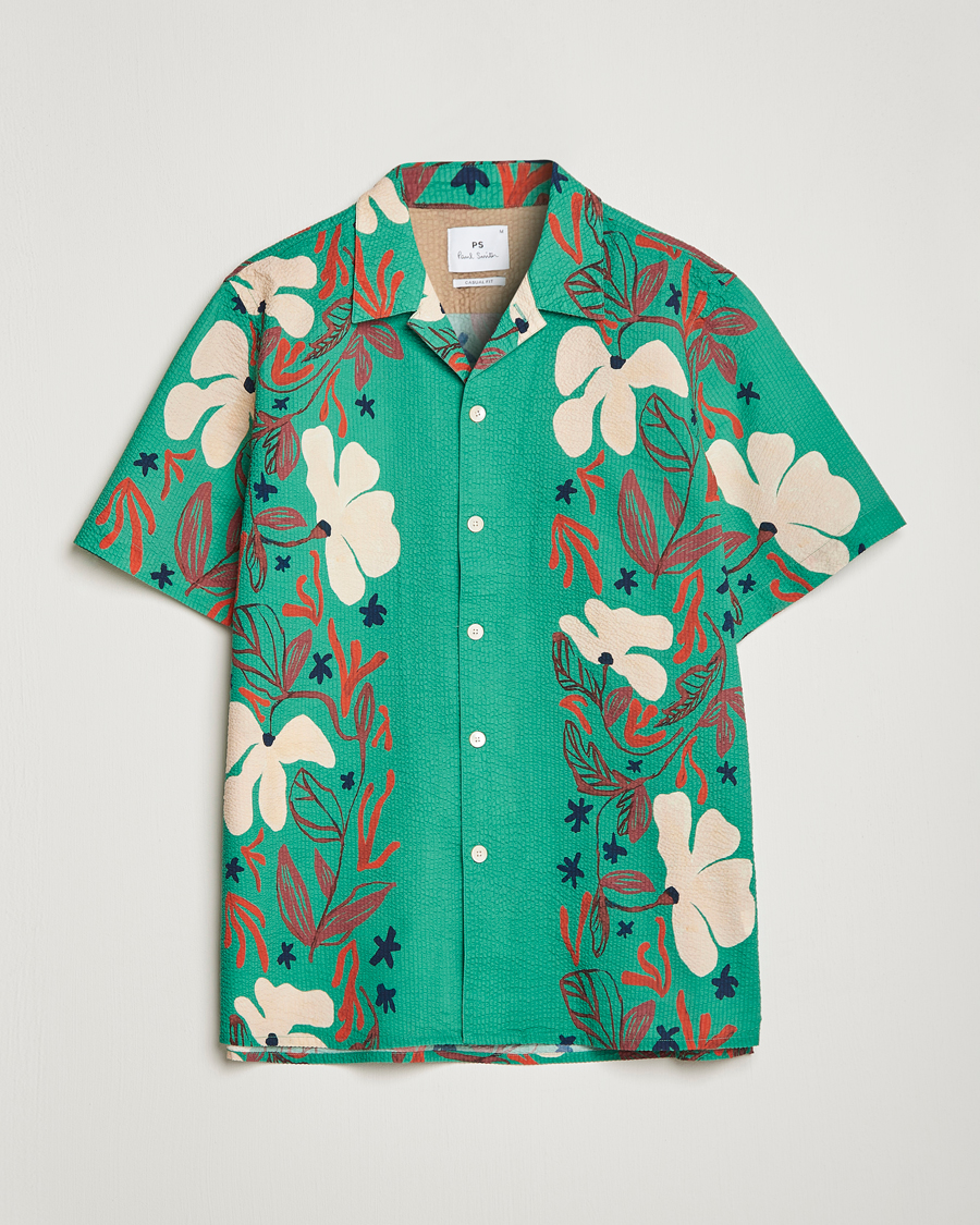 Mies | Kauluspaidat | PS Paul Smith | Cotton Casual Fit Shirt Green