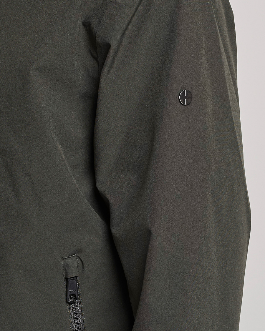 Mies | Takit | Scandinavian Edition | Plain Waterproof Jacket Dark Olive