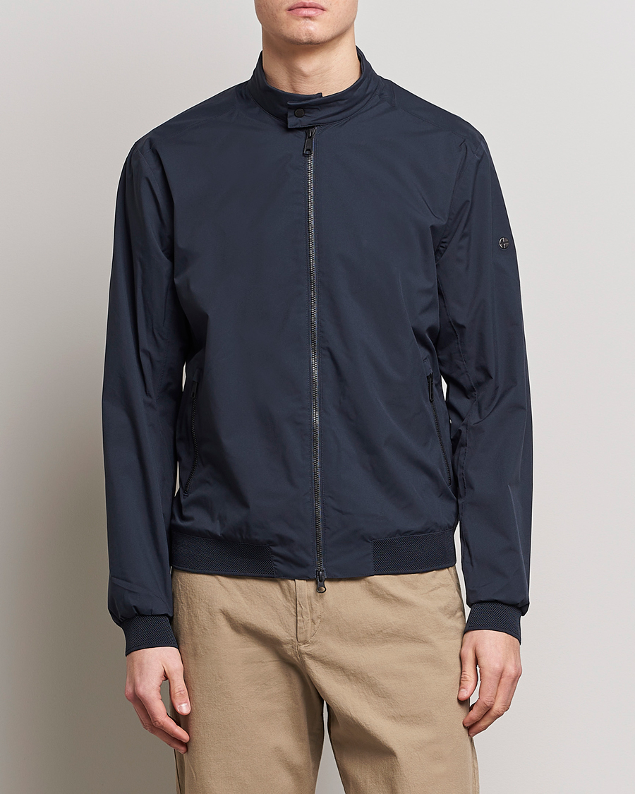 Mies |  | Scandinavian Edition | Plain Waterproof Jacket Midnight Blue