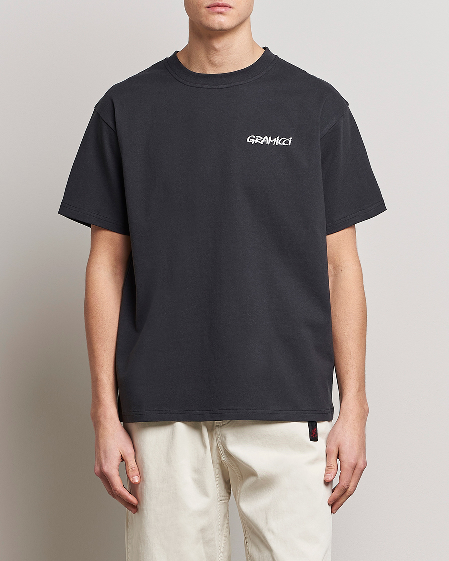 Mies |  | Gramicci | Organic Cotton Flower T-Shirt Vintage Black