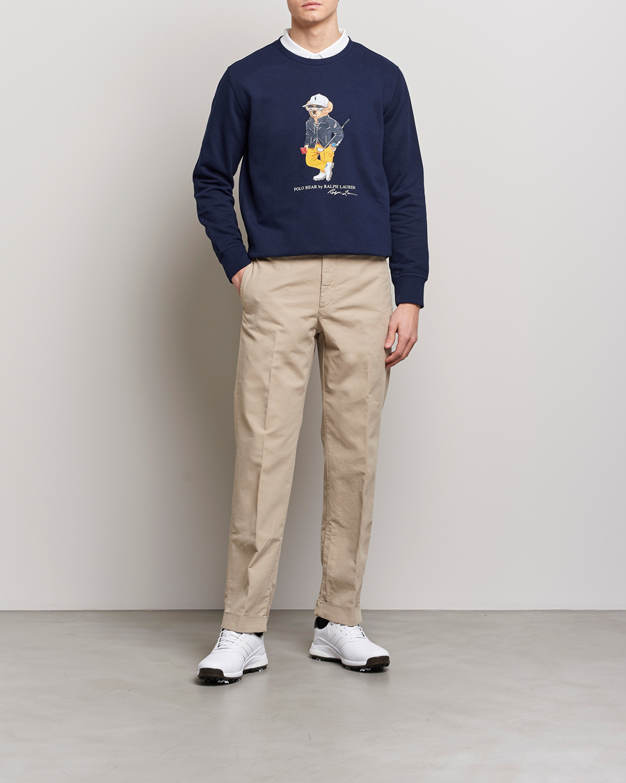 Mies | Puserot | Polo Ralph Lauren Golf | Magic Fleece Printed Bear Sweatshirt Navy