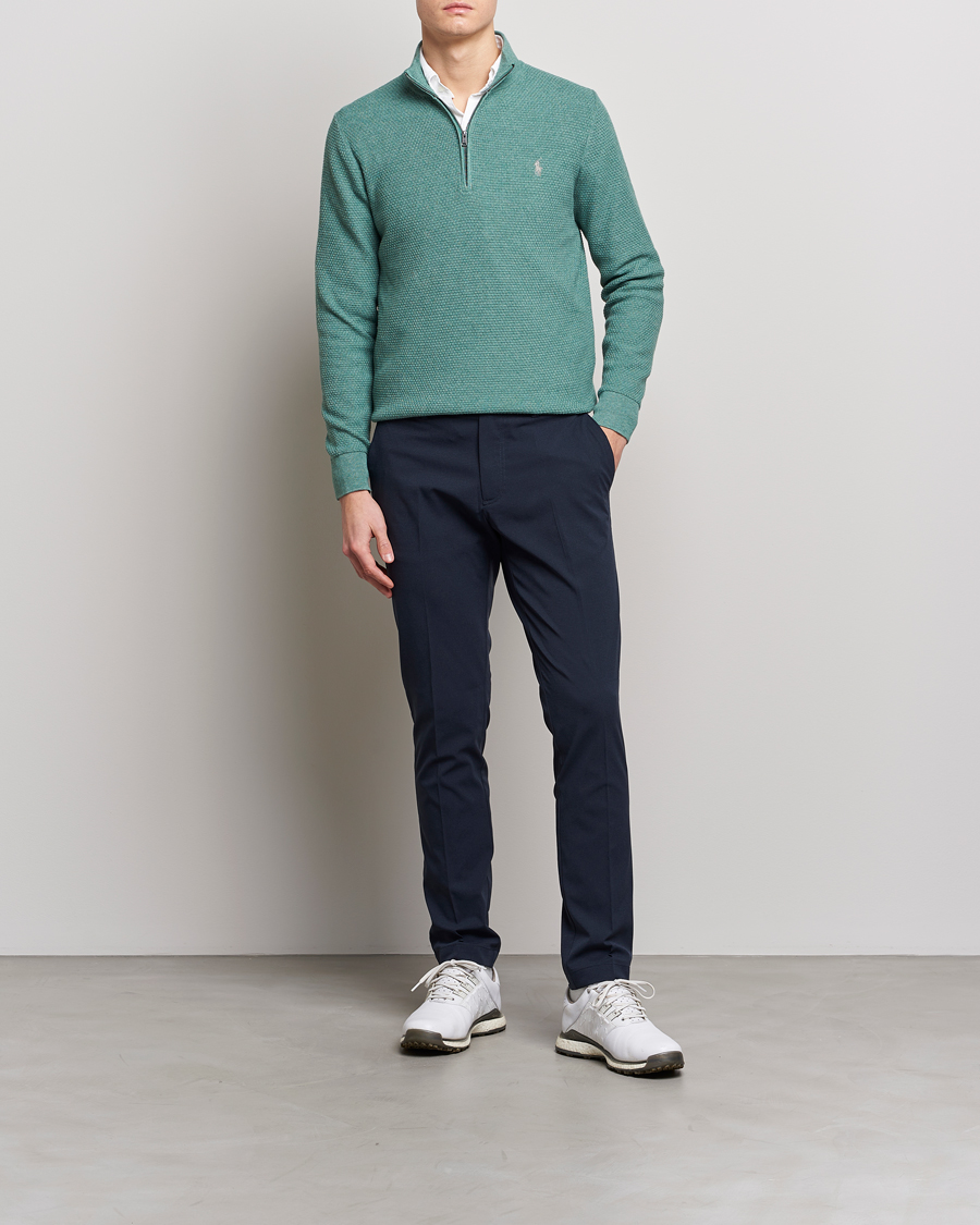 Mies | Puserot | Polo Ralph Lauren Golf | Cotton Jersey Half Zip Green Heather