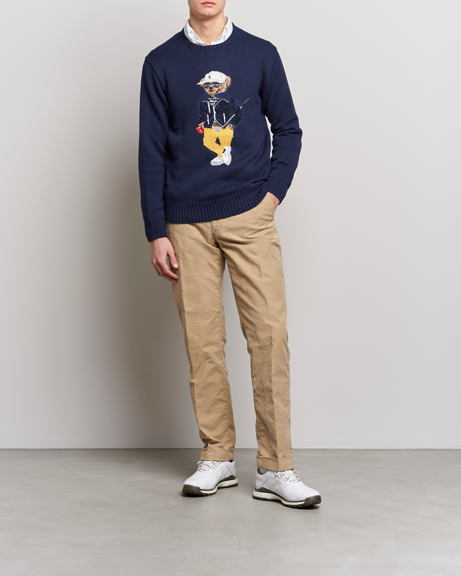 Mies | Puserot | Polo Ralph Lauren Golf | Cotton Bear Knitted Sweater Refined Navy