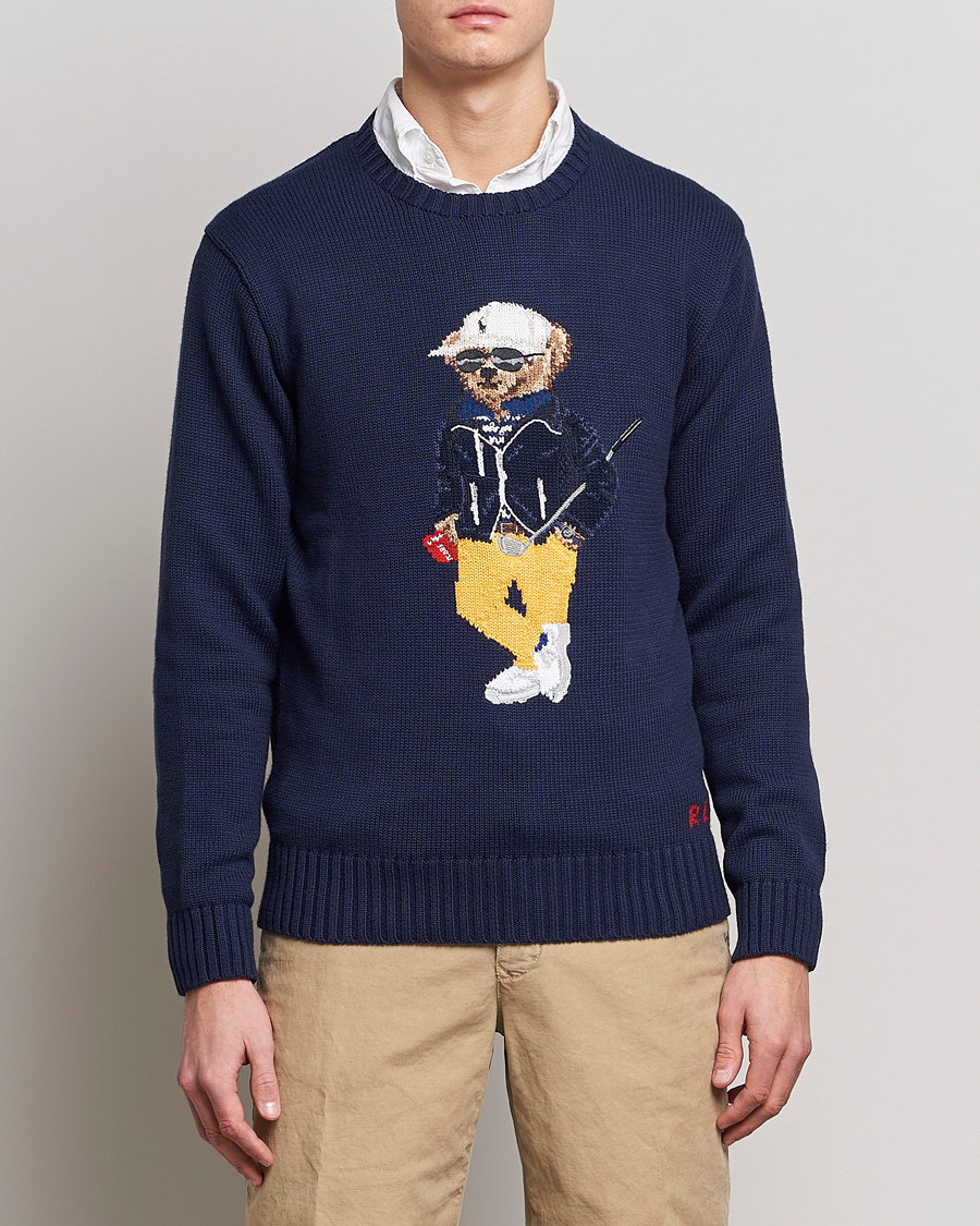 Mies | Neuleet | Polo Ralph Lauren Golf | Cotton Bear Knitted Sweater Refined Navy