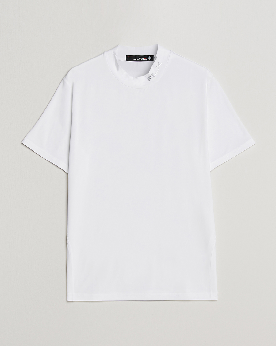 Mies | T-paidat | RLX Ralph Lauren | Airflow Performance Mock Neck T-Shirt White