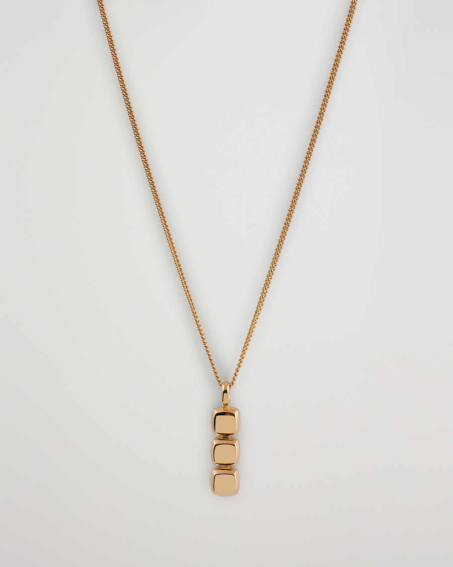 Mies | Tom Wood Mini Cushion Pendant Necklace Gold | Tom Wood | Mini Cushion Pendant Necklace Gold