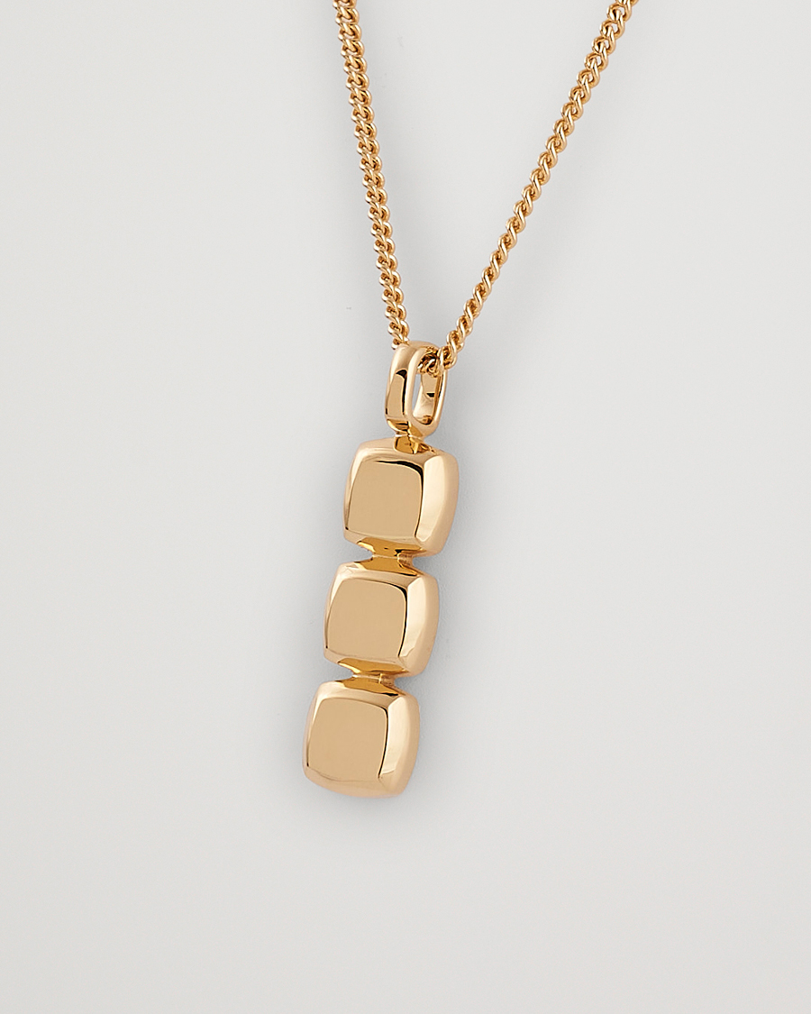 Mies | Tom Wood Mini Cushion Pendant Necklace Gold | Tom Wood | Mini Cushion Pendant Necklace Gold