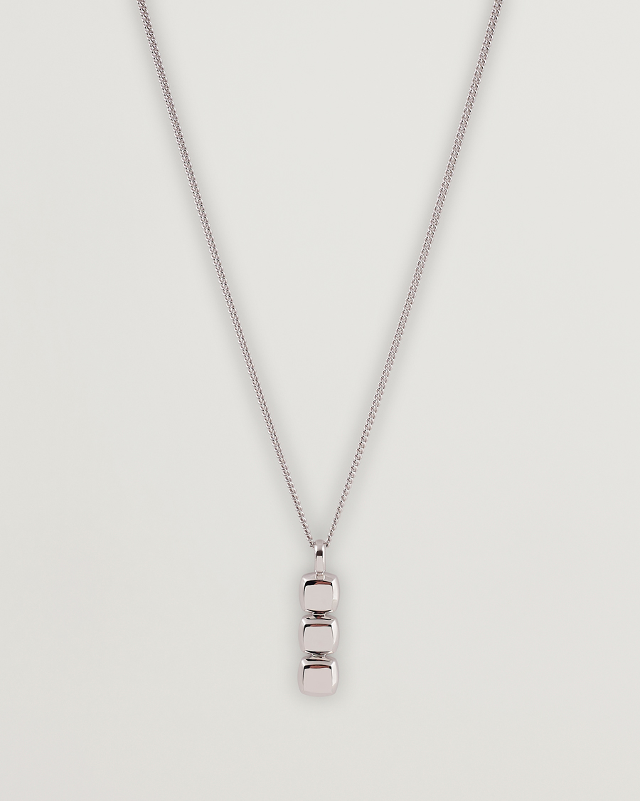Mies | Tom Wood Mini Cushion Pendant Necklace Silver | Tom Wood | Mini Cushion Pendant Necklace Silver