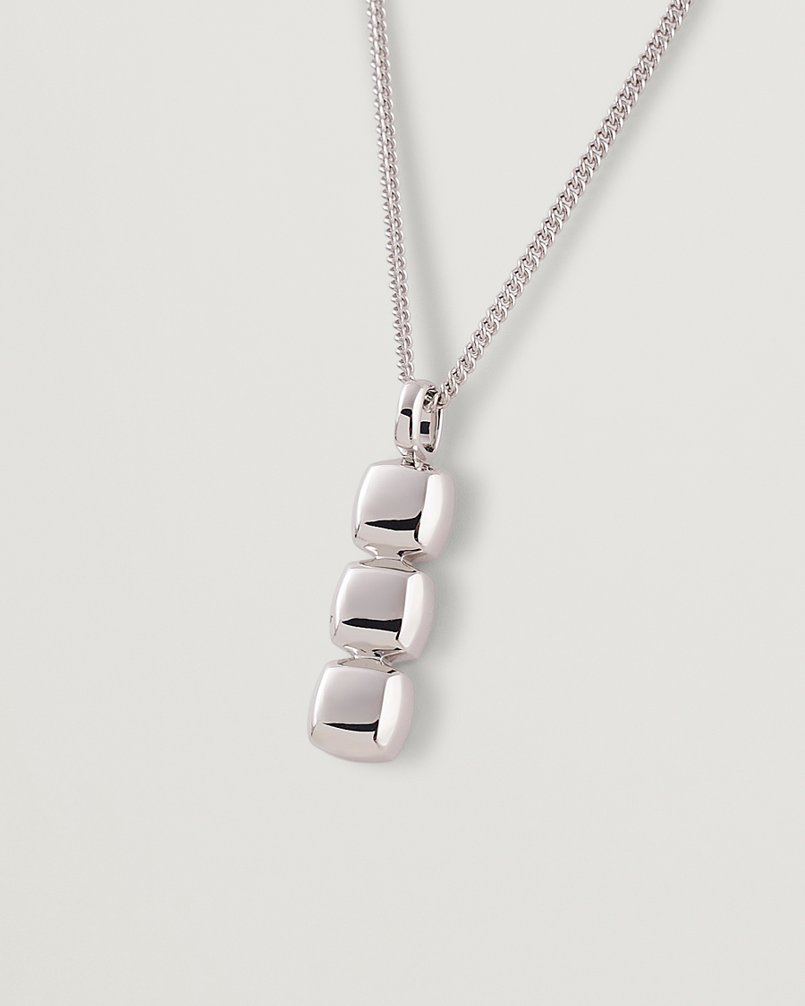 Mies | Tom Wood Mini Cushion Pendant Necklace Silver | Tom Wood | Mini Cushion Pendant Necklace Silver