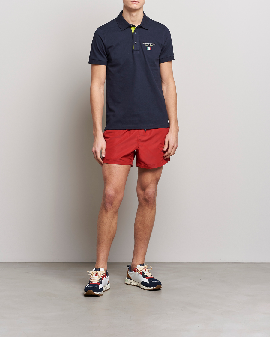 Mies | Uimahousut | Aeronautica Militare | Costume Swim Shorts Red