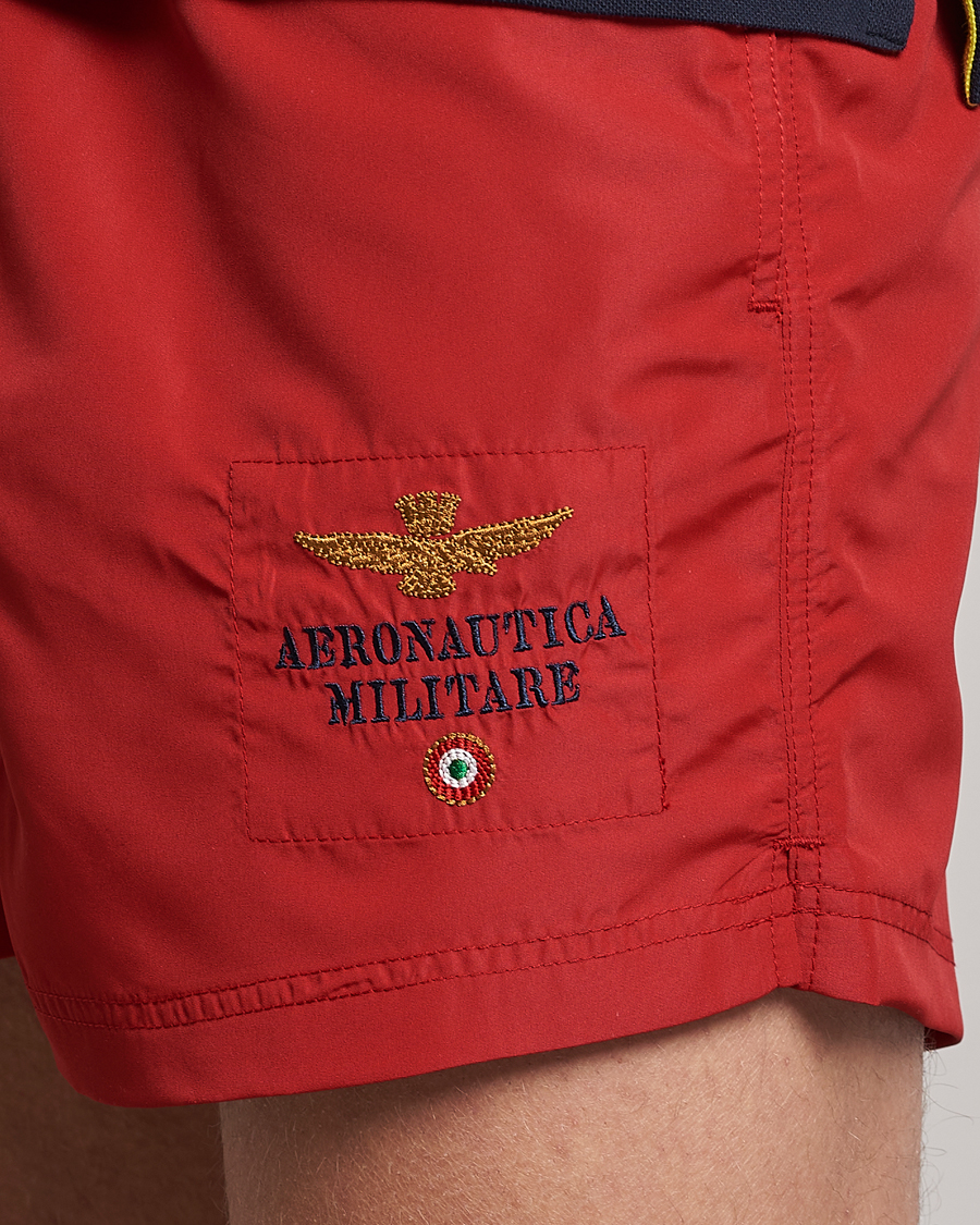 Mies | Uimahousut | Aeronautica Militare | Costume Swim Shorts Red