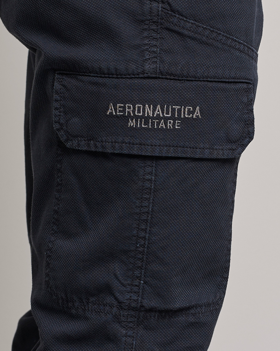 Mies | Housut | Aeronautica Militare | Stretch Cotton Pocket Pants Navy