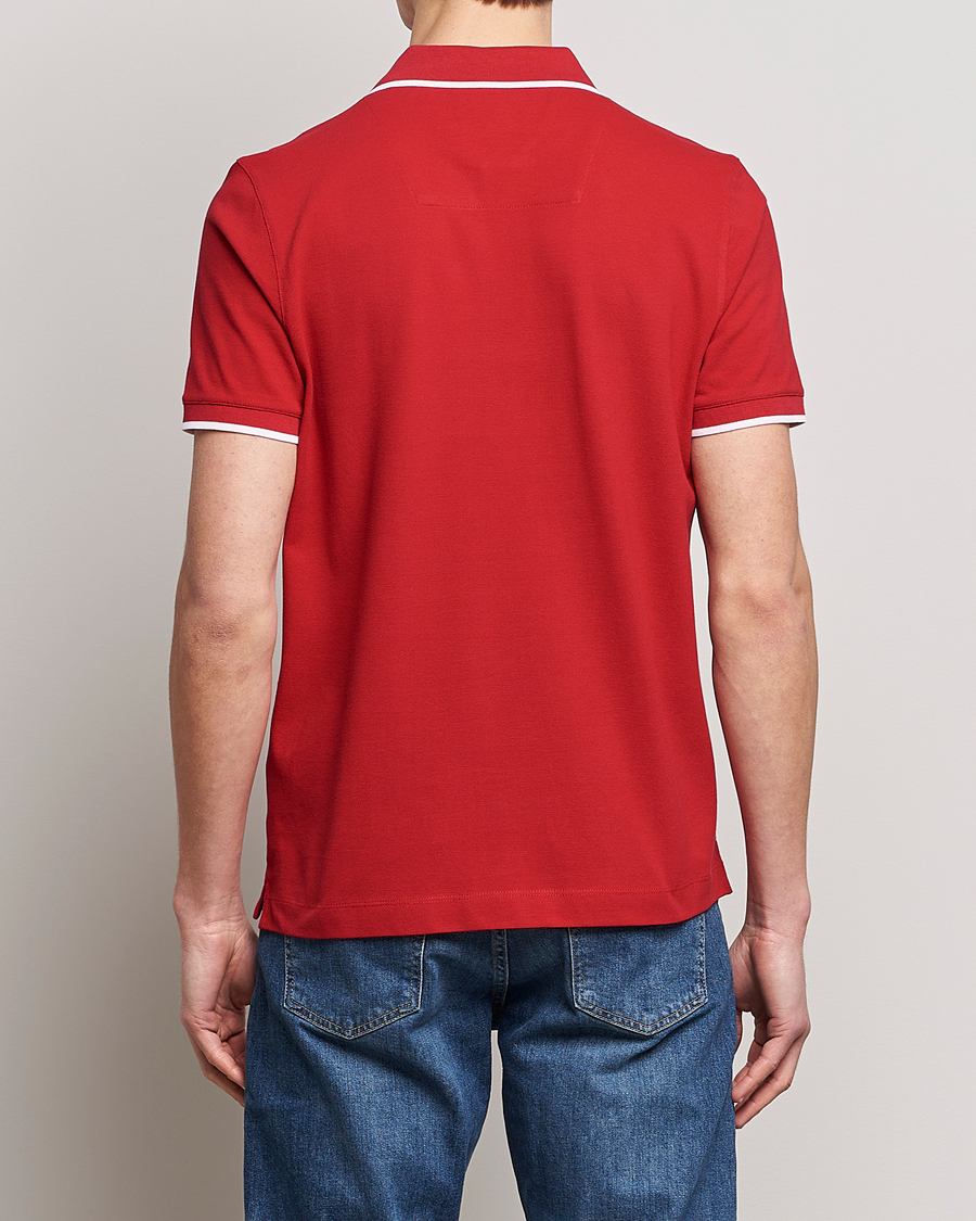 Mies | Pikeet | Aeronautica Militare | Garment Dyed Cotton Polo Red